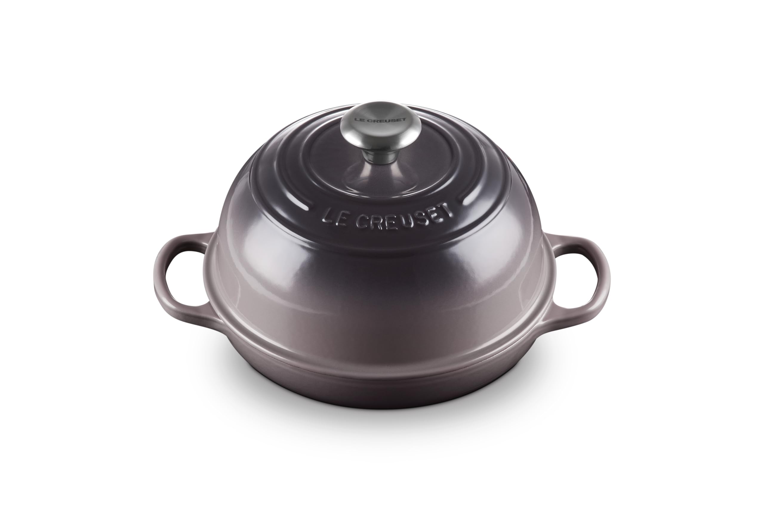 Le Creuset Bread Oven shown with a domed lid trapping steam for a crispy crust