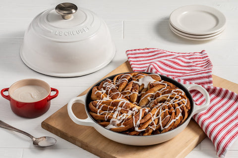 Le Creuset bread oven Shallot enamel finish resists staining