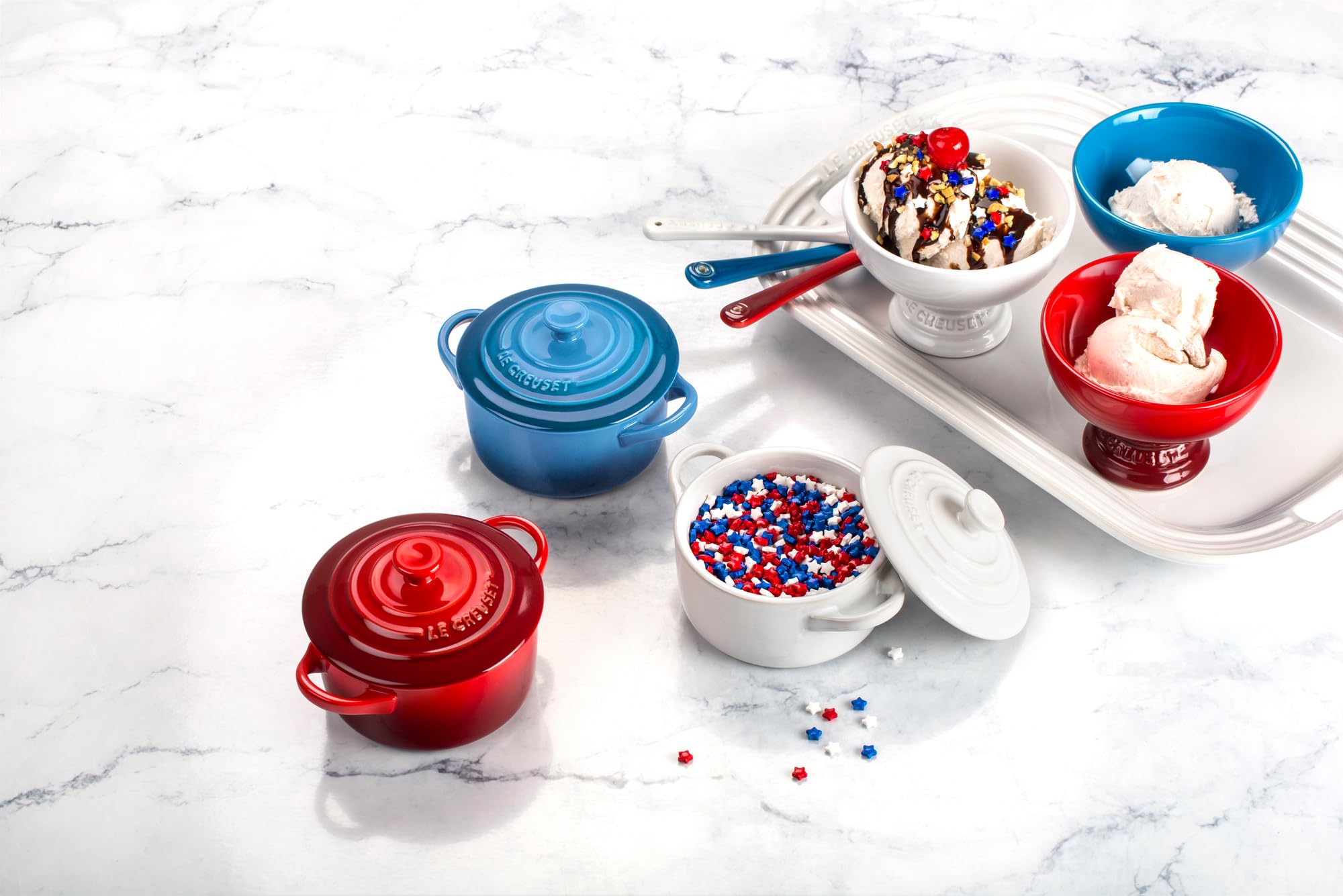 Le Creuset cocotte ready for serving and display