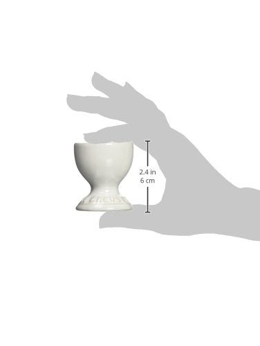 Le Creuset egg cup is freezer, oven, microwave safe for versatile use.