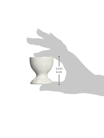 Le Creuset egg cup is freezer, oven, microwave safe for versatile use.
