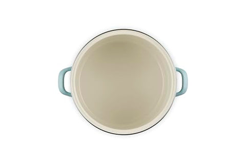 Enamel coating close-up showing non-reactive, stain-resistant surface