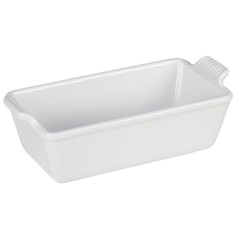 Le Creuset Heritage Loaf Pan, top view, smooth enamel for effortless release and even browning.
