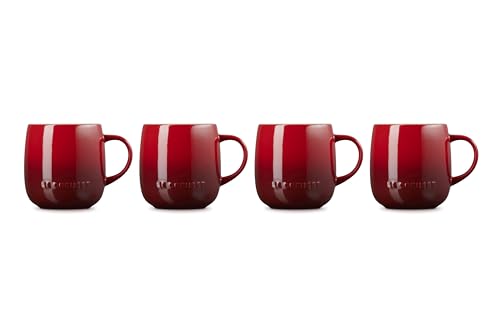 Le Creuset heritage mug in hand highlighting daily-use stoneware