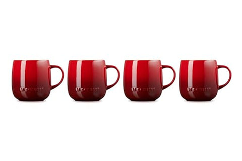 Le Creuset heritage mug in hand highlighting daily-use stoneware