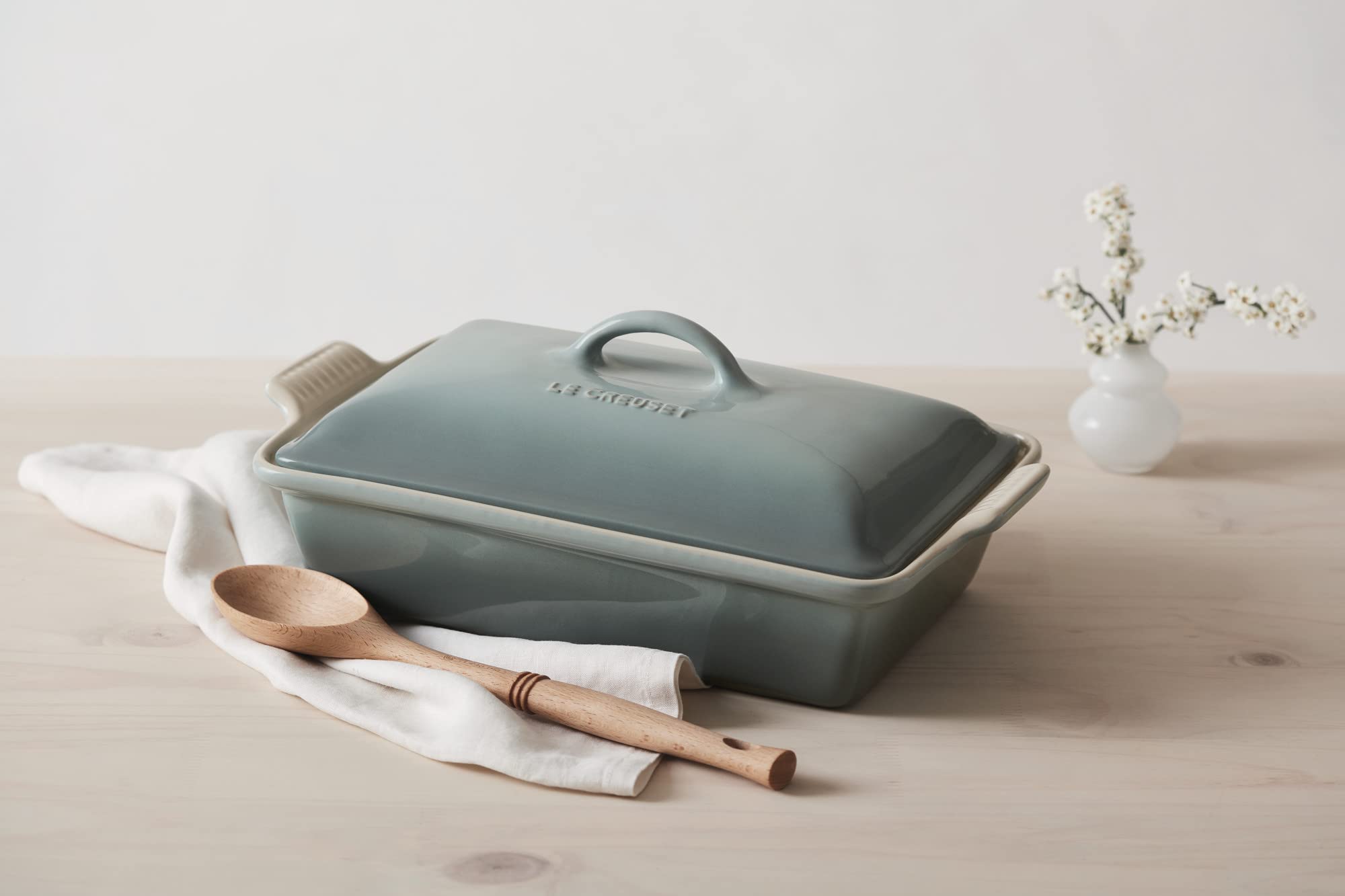 Le Creuset Heritage 4-quart casserole ready for freezer, oven, and table.