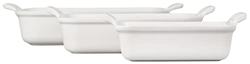 Le Creuset Heritage 10-inch white dish ideal for side dishes and single-serving entrées
