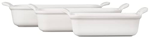 Le Creuset Heritage 10-inch white dish ideal for side dishes and single-serving entrées
