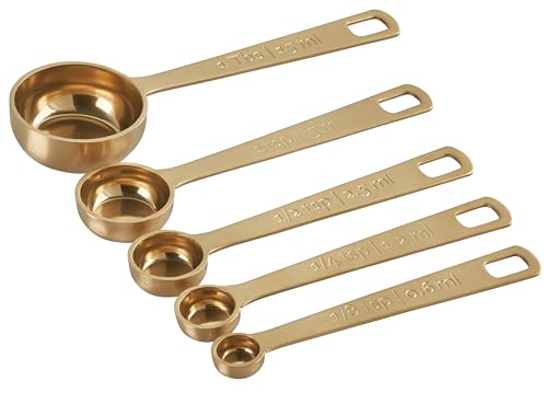 Le Creuset gold measuring spoon 1/2tsp great for sauces and powders.