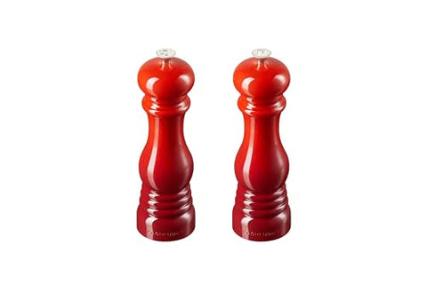 Le Creuset MG610-67 pepper mill Cerise with ergonomic grip.