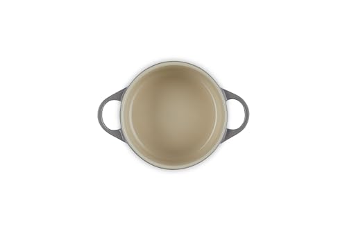 Le Creuset mini round cocotte lid knob demonstrates secure heat trapping