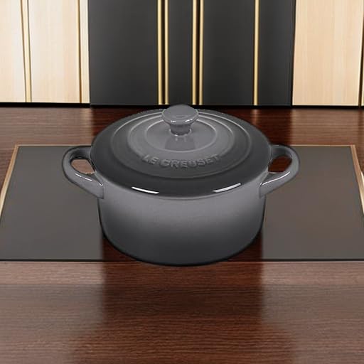 Le Creuset mini round cocotte ready for oven-to-table servings