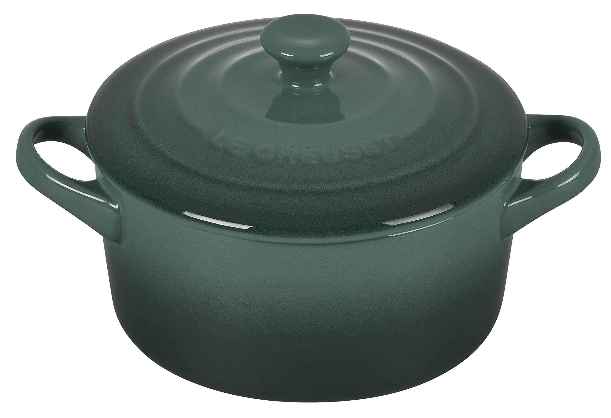 Le Creuset Mini Round Cocotte Artichaut 14oz, ideal for elegant single portions at table