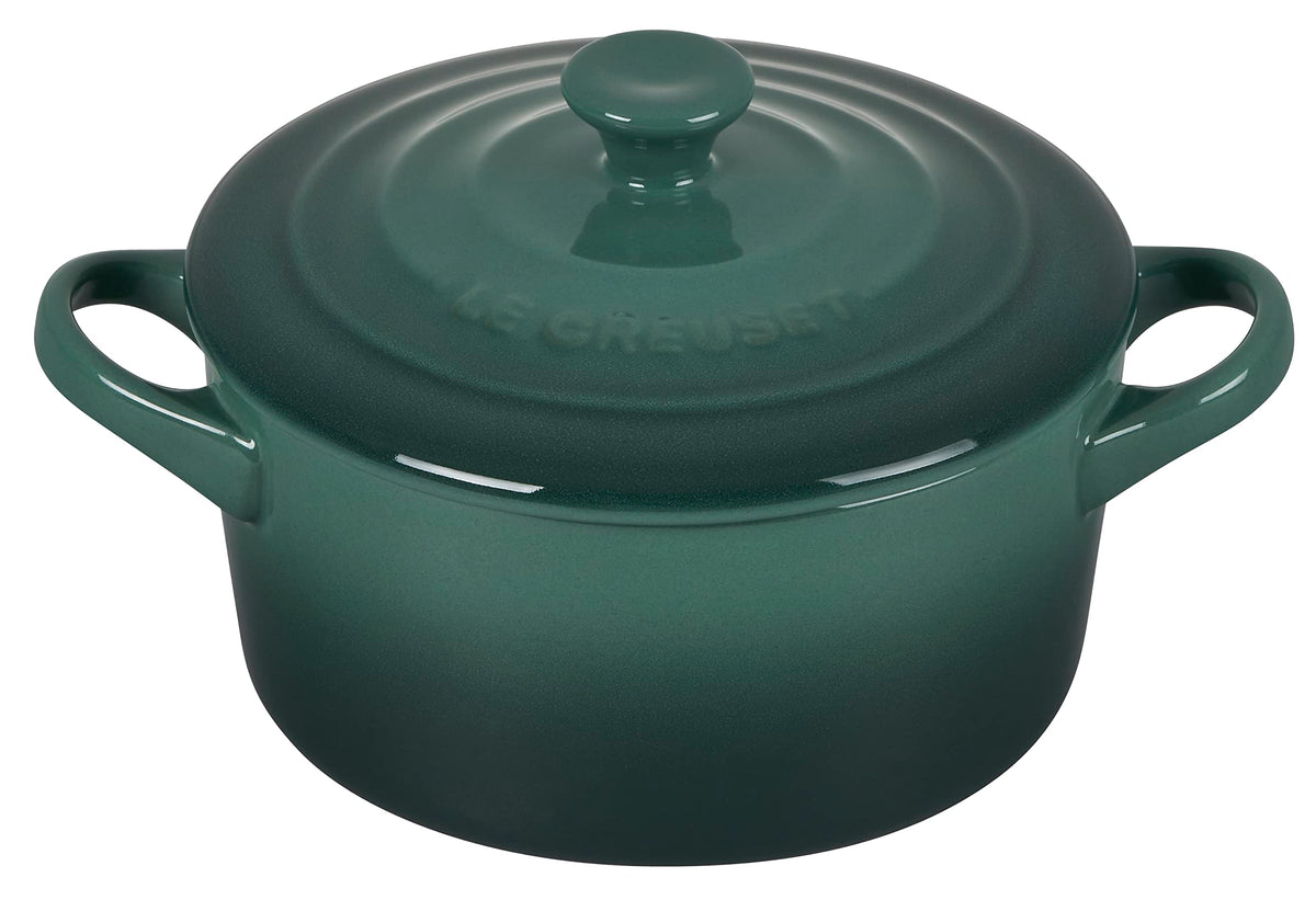 Le Creuset Mini Round Cocotte Artichaut 14oz, ideal for elegant single portions at table