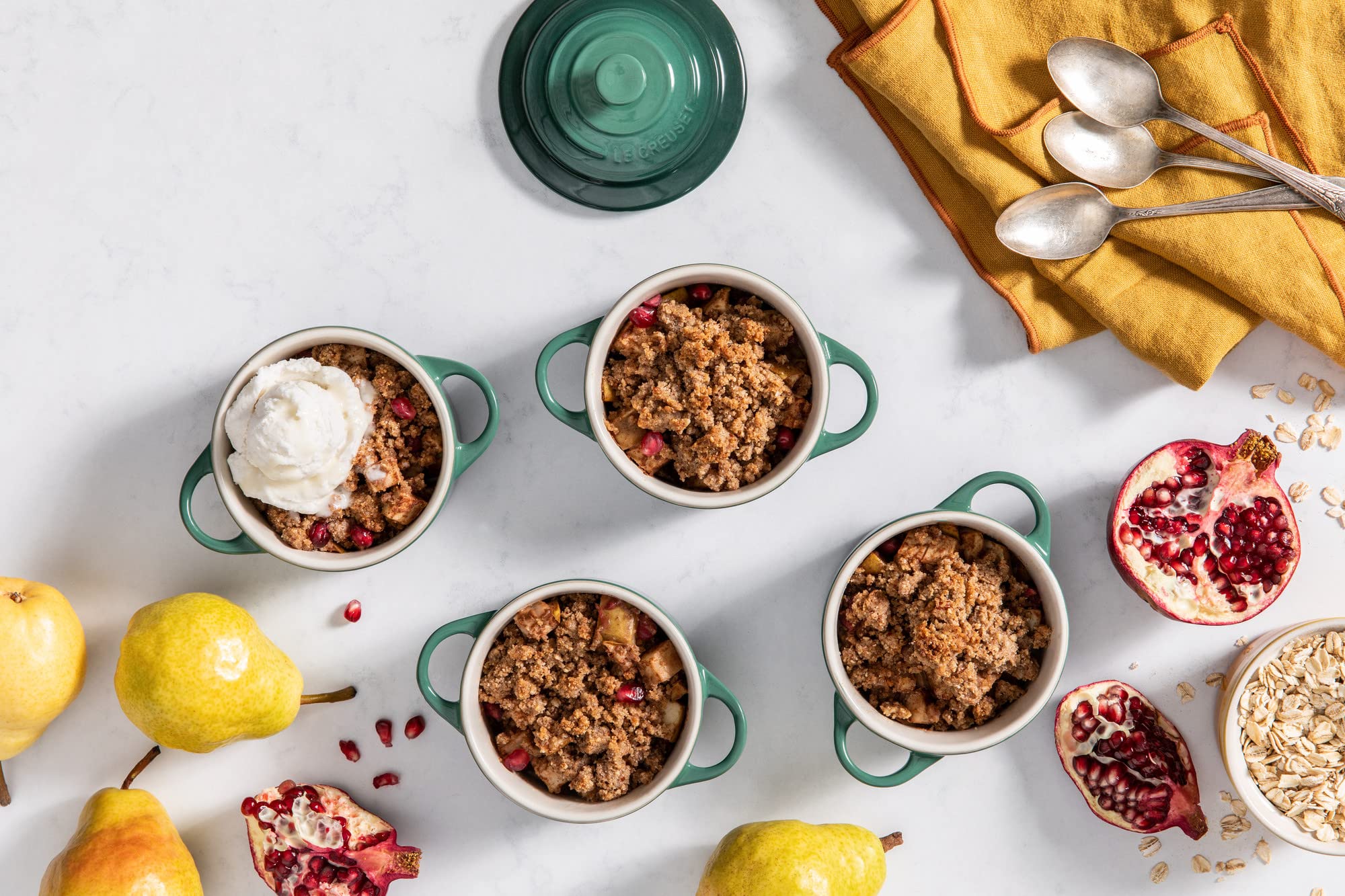 Le Creuset Mini Round Cocotte dishwasher-safe for easy cleanup after meals