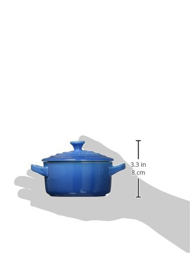 Le Creuset mini round cocotte Marseille is oven-safe up to 500°F for versatile cooking.