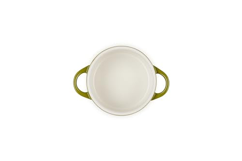 Le Creuset olive cocotte highlights heat distribution for even cooking.