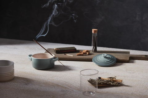 Le Creuset 8oz cocotte nonstick detail, easy food release.