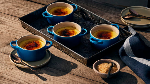 Le Creuset mini round cocotte dishwasher-safe for convenient cleanup after meals.