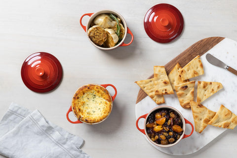 Le Creuset cocotte oven-safe up to 500 degrees Fahrenheit