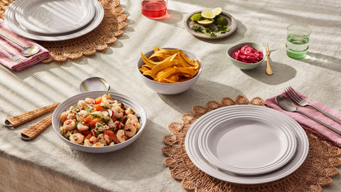 Le Creuset bowls retain heat to keep pasta warm longer.