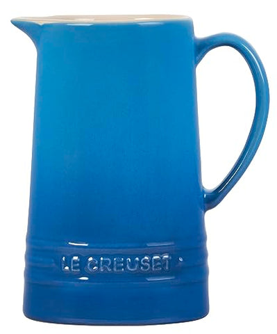 Le Creuset 10 oz Marseille pitcher side view ideal for pouring hot or cold beverages.