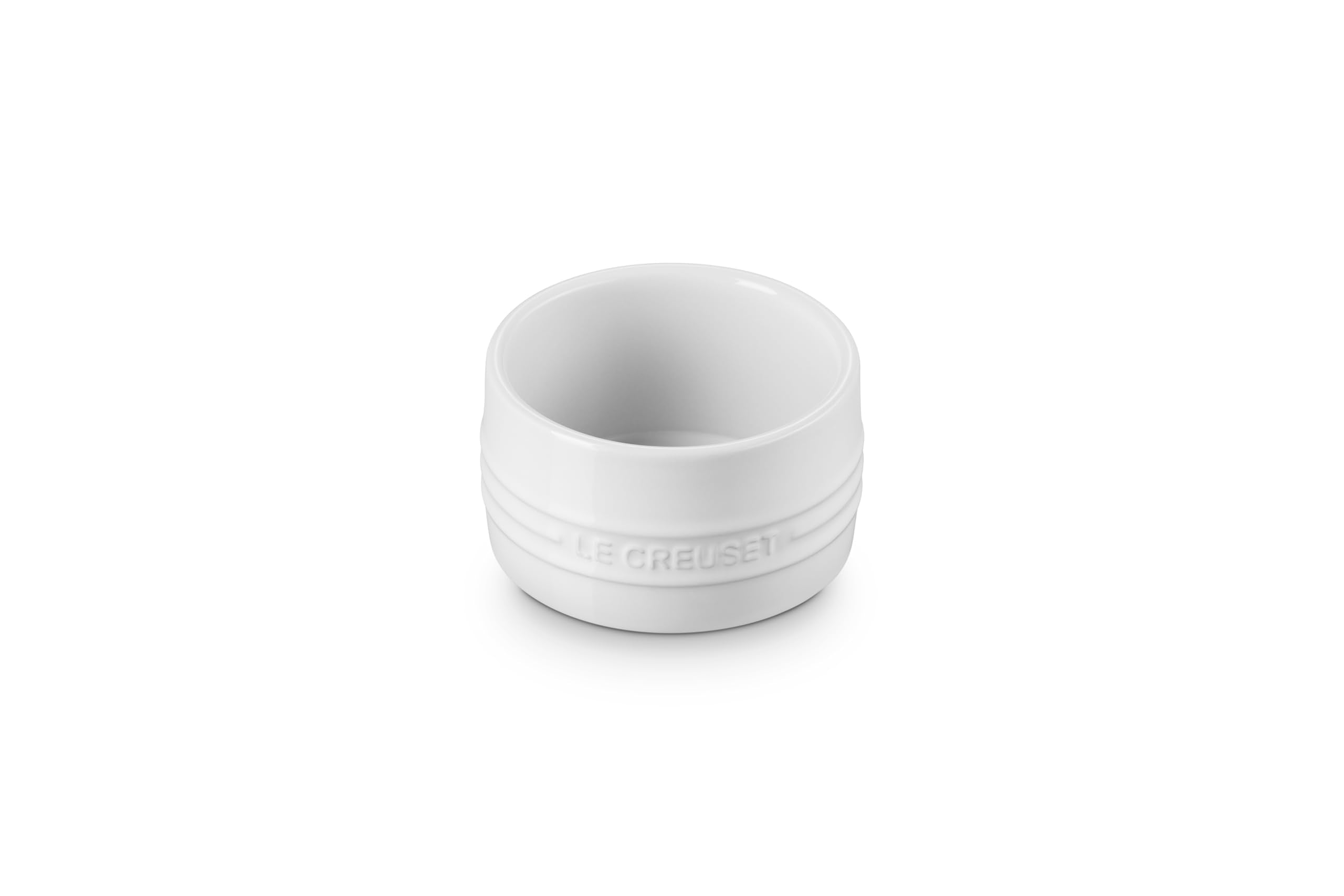 Le Creuset ramekin front view shows even heat distribution for uniform browning