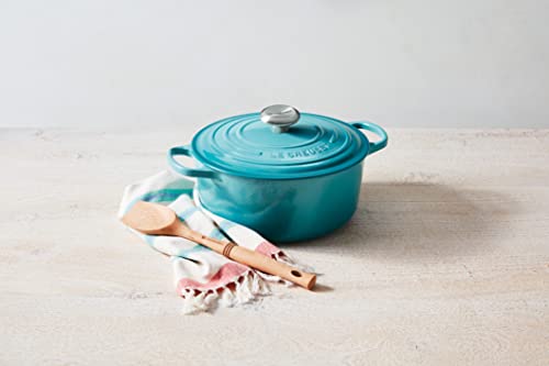 Le Creuset Revolution scraping spoon blunt edge ideal for deglazing browned bits.