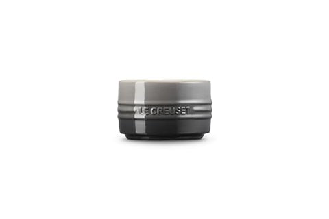 Le Creuset ramekin glaze detail, nonporous glaze for easy cleanup.