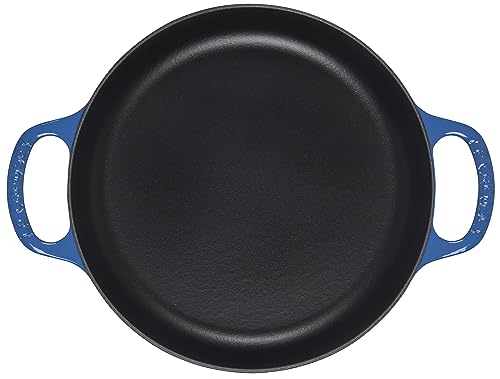 Le Creuset Signature Everyday Pan 11in Marseille side handle for easy lifting