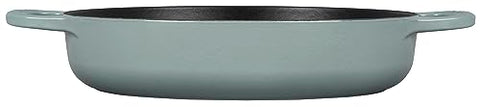 Le Creuset Signature Everyday Pan curved sides for easy stirring and flipping.