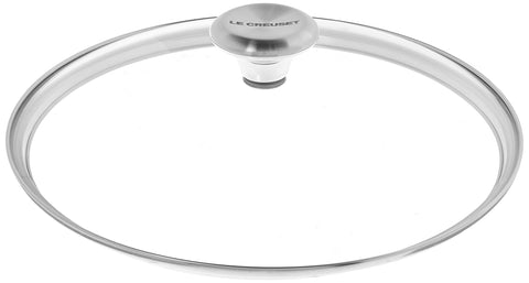 Le Creuset glass lid demonstrates oven-safe use and easy cleanup after simmering