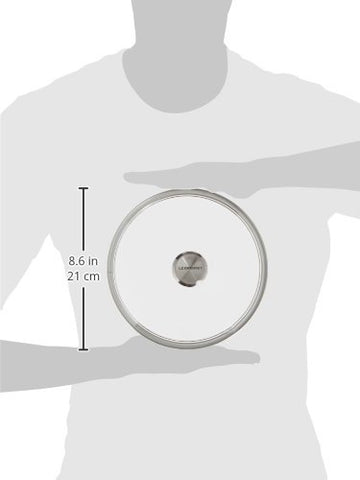 Le Creuset Signature glass lid with stainless knob, oven-safe up to 425°F for versatile cooking