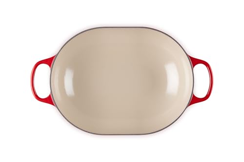 Le Creuset Signature Oval Casserole in use for roasts and fish