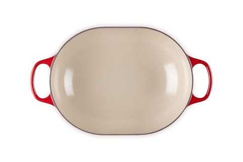 Le Creuset Signature Oval Casserole in use for roasts and fish