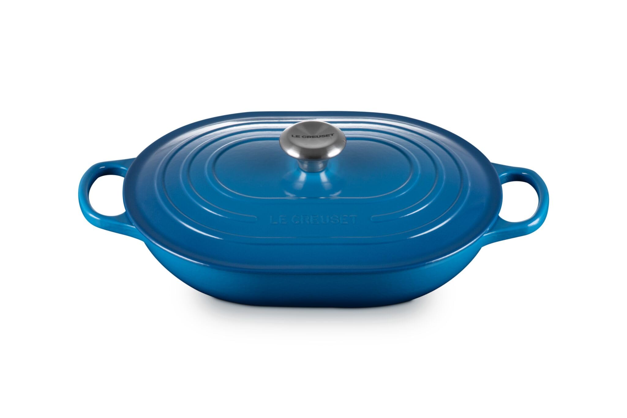 Le Creuset Signature oval casserole with lid Marseille for even heat cooking