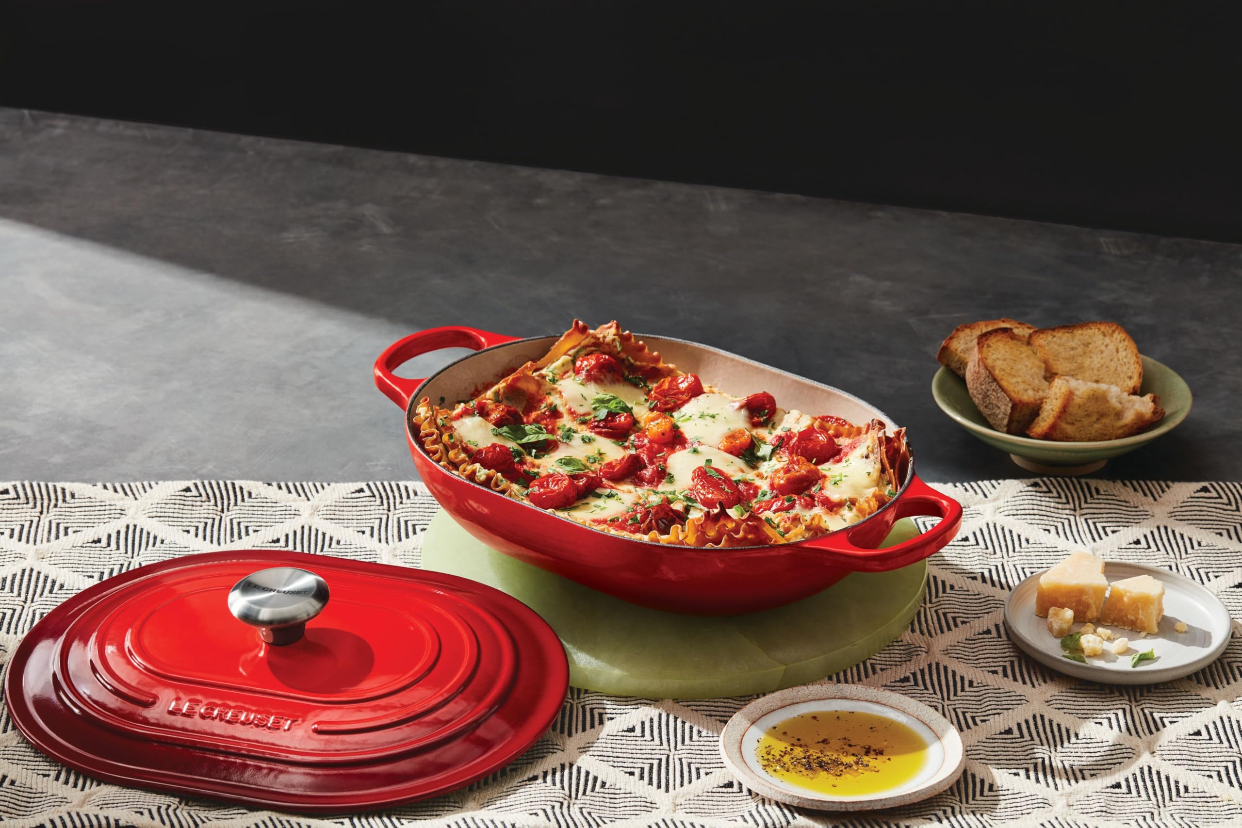 Le Creuset Signature Oval Casserole ready for oven up to 500°F