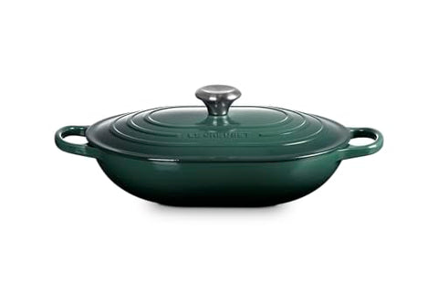 Le Creuset Signature Oval Casserole lid seals steam to retain moisture