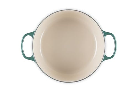Le Creuset Artichaut lid promotes steam circulation to keep moisture in.