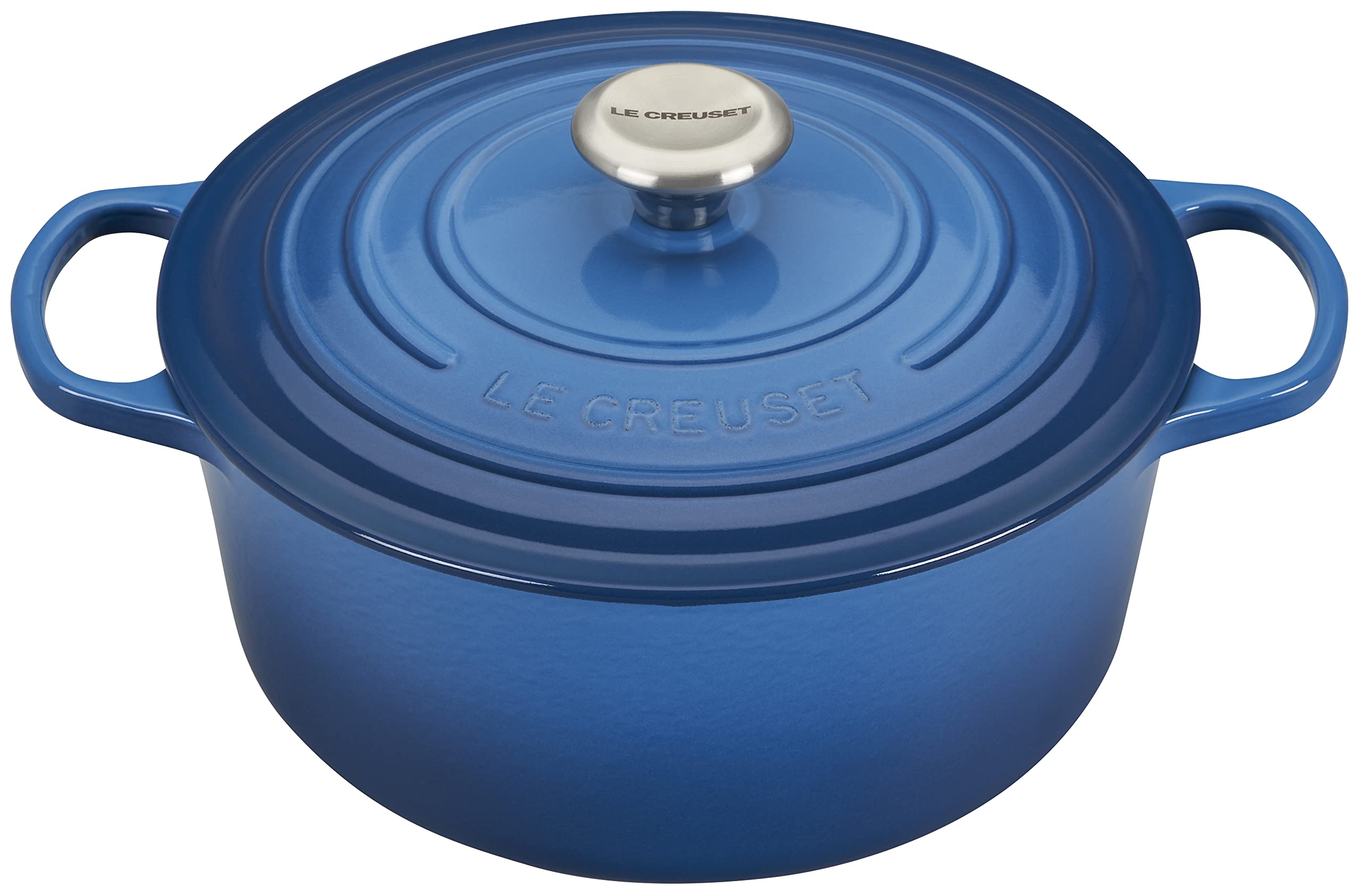 Le Creuset Signature Round Dutch Oven exterior in Marseille, ideal for versatile cooking on stovetop and table.