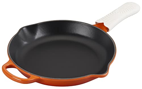 Le Creuset silicone Cool Tool handle with storage hole for convenient hook hanging