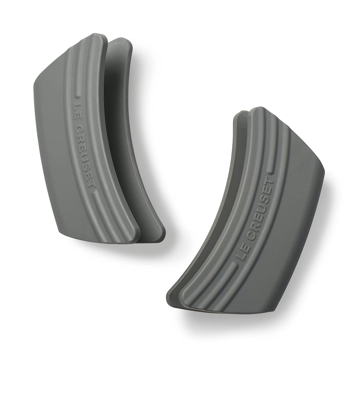 Le Creuset silicone handle grips 2-pack sea salt offer a secure grip and heat protection.
