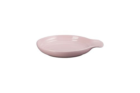Le Creuset chiffon pink finish adds vibrant color to any kitchen.