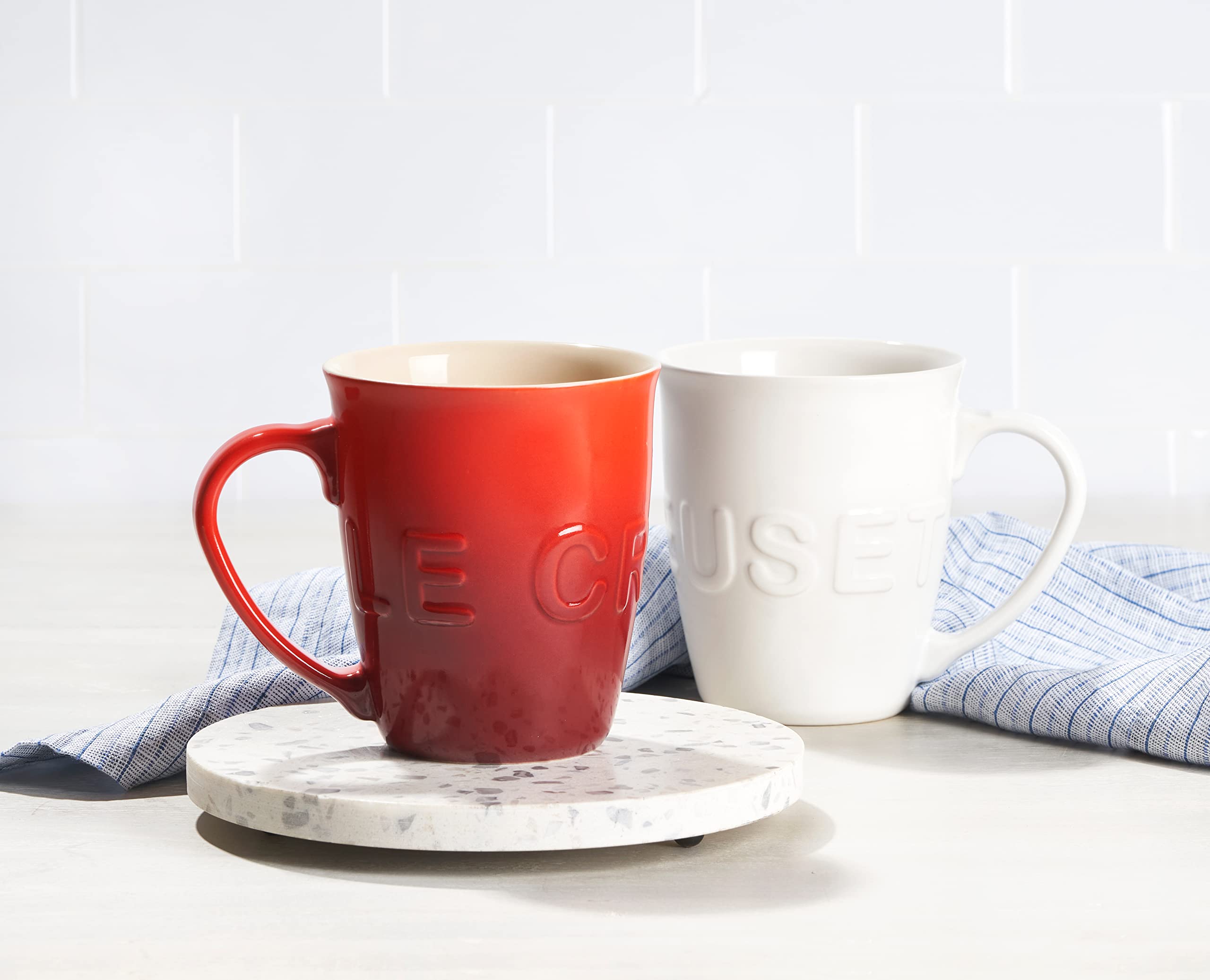 Le Creuset mug is dishwasher safe for convenient cleanup