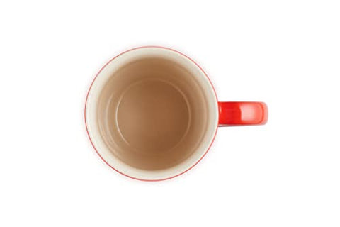 Le Creuset mug emphasizing durable stoneware for daily use