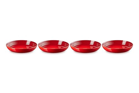 Le Creuset stoneware interior provides easy food release for quick cleanup.