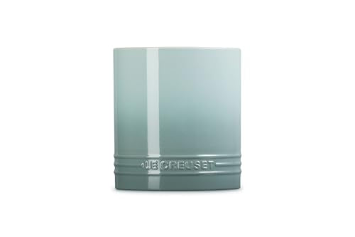 Le Creuset stoneware crock is dishwasher safe for easy cleanup.
