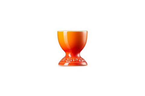Le Creuset Stoneware Egg Cup interior close-up, virtually nonstick for easy release