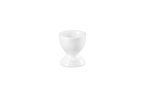 Le Creuset stoneware egg cup with vibrant glaze and durable interior.