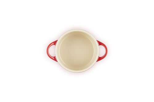 Stoneware from Le Creuset ensures even browning for consistent baking results.